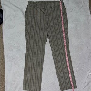 Rafaella Checkered Black and Gray Pants